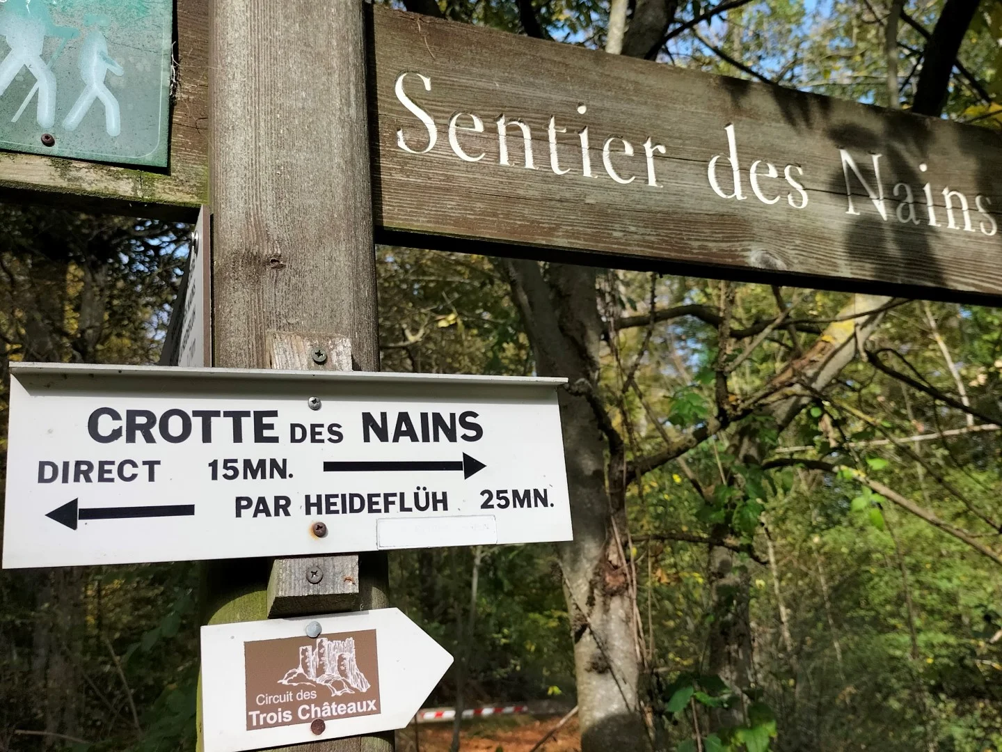 itinéraire sentier des nains nombre de kilomètres et durée