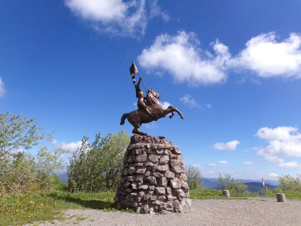 Statue de Jeanne d'Arc au sommet du Ballon d'Alsace